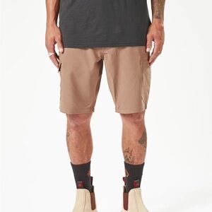 Volcom Workwear Slab Hybrid Shorts - Brindle color